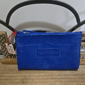 Hunter x Target Large Blue Clutch Wristlet Pouch Collaboration  PVC - NWT